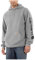 Carhartt Loose Fit Midweight Logo Sleeve Graphic Sweatshirt, Felpa con cappuccio Uomo, Grigio Heather/Nero, XXL
