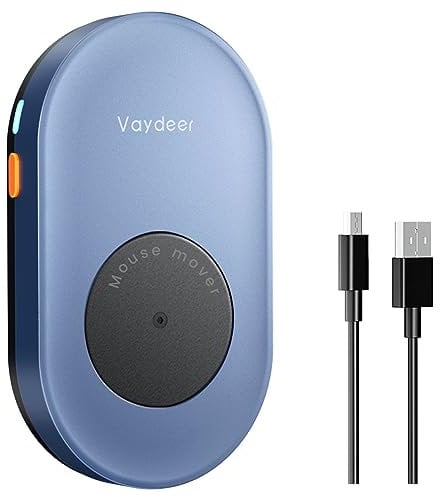 VAYDEER Mouse Jiggler Mecanico Mouse Mover, Simulador Movimiento Raton, No Necesario Controladores, No Necesario Conectarlo Computadora, Indetectable, con Interruptores On/Off