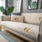Homeen überwurf für Sofa,Sofa überwurf,Küchen-/Lounge-Sofa-Schutzhülle, 1/2/3/4 Sitzer Bestickte Couchabdeckung, universelle rutschfeste Sofakissenhülle-Beige_90 * 160 cm