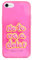 Wondee Global Brands Services Cover in TPU semitrasparente Rosa Fluo Infermiera in Apuri per iPhone 7/8/SE2