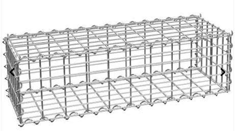 Gabion Baskets Galvanised Steel Cages Mesh Wire Stone Basket Outdoor Spiral Retaining Wall Planter Garden / 100 x 30 x 30cm / 6 Pack