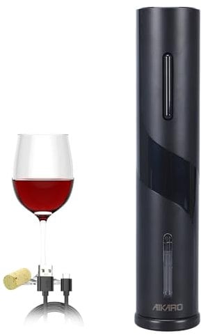 AIKARO - Ouvre Bouteille Electrique Tire Bouchon Automatique, Rechargeable