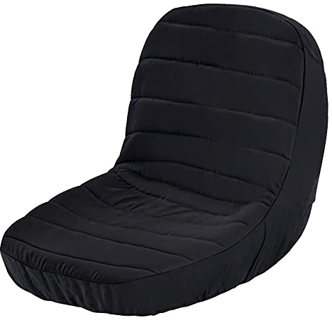 MWire Housse de siège pour Tondeuse à Gazon et Tracteur Kubota Craftsman Husqvarna John Deere Cub Cadet - Rembourrée et Confortable - Convient pour Dossier de 31,8 à 35,6 cm - 35,6 cm - 3 Poches de