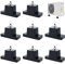 Patioer Lot de 8 supports de climatisation anti-vibrations en caoutchouc pour climatiseur extérieur