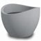 Scheurich Wave Globe 30, Pflanzgefäß/Blumentopf/Pflanzkübel, rund, Farbe: Stony Grey, hergestellt mit recyceltem Kunststoff, 10 Jahre Garantie, für den Außenbereich