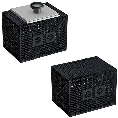 GreenLife Sickerbox Sickerwürfel Quader Set 560 Liter inkl. 8 m² Geotextil Vlies und Entlüfter (Notüberlauf) für Regenwasser Versickerung - Rigole BZW. Sickerspeicher für den Garten