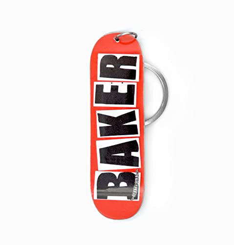 Skateboard-Anhänger aus Metall Skateboard Schlüsselanhänger (Baker Skateboards)