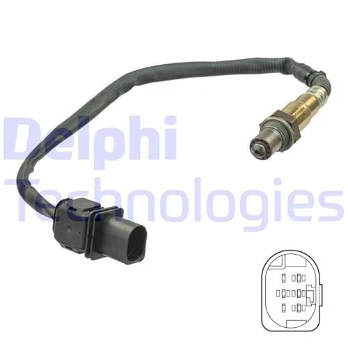 DELPHI ES21086-12B1 Lambdasonde vor Katalysator Oxygen O2 Sensor Breitband-Lambda-Sonde Beheizt 420mm