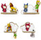 Holzura Regal für Toniefiguren, Wandregal für Kinder, Aufbewahrung für Tonies und Tonibox, Kinderregal für Tonie, Wolke (4er Set)
