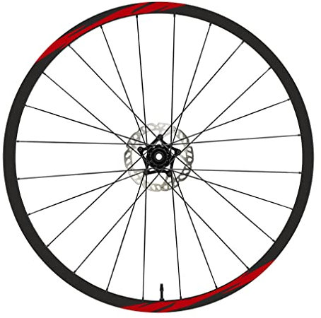 DualColorStampe Aufkleber kompatibel mit Scott Felgen Fahrrad 26 Zoll – 27,5 Zoll – 28 – 29 Zoll – MTB Fahrradaufkleber – B0020 (27,5 Zoll, Fluoreszierendes Rot)