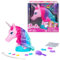Barbie Einhorn-Styling-Kopf - 10 Zubehörteile, Glitzer-Aufkleber, Aufbewahrungsbehälter, für Kinder ab 3 Jahren, HMD83