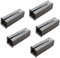 JUVA Ausgleichshülse Eisen Reduzierhülse zum einstecken - H5041 | Stahl blank | Länge 15 mm | Adapterhülse zum nachrüsten von 8 auf 8,5 mm | 5 Stück - Metall-Hülse für Einsteckschlösser & Türschlösser