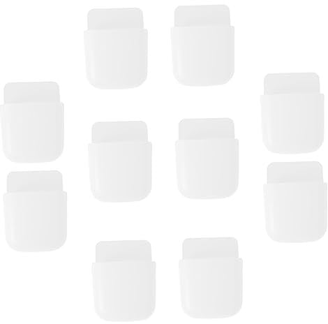 STOBOK 10st Aufbewahrungskiste Smartphone-ständer An Wand Schwimmende Regale Wandbehälter Aufbewahrungsorganisator Aus Kunststoff Tv-halter An Der Wand Montiert Büro Weiß Stifthalter Pp