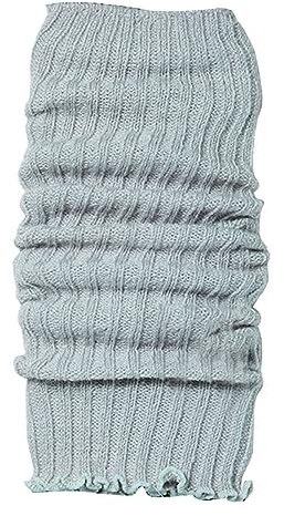 Beinstulpen für Damen Warme Stulpen Damen Extra Warm Beinwärmer Winter Strick Häkelarbeit Legwarmers Stricken Beinstulpen Damen 90er Jahre Kostüm Kleidung Karneval Accessoires (Grey, One Size)