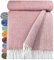 STTS International Wolldecke 100% Schurwolle Wohndecke in versch. Farben 140 x 200 cm Tagesdecke Schurwolldecke Woll-Plaid Tirol (Altrosa (K), 140 x 200 cm)
