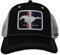 Ford Mustang Trucker-Kappe, bestickt, 100 % recyceltes Polyester, Blau, Schwarz