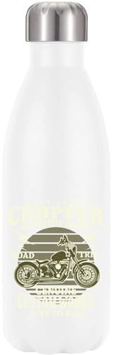 West Coast Chopper Live to Ride vakuumisolierte Thermo-Trinkflasche, Weiß