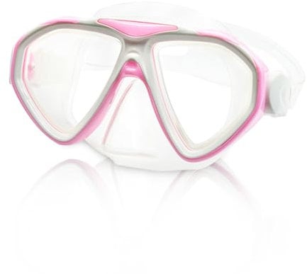 BRTNUP Taucherbrille Kinder Schnorchelmaske Schnorchelbrille Schwimmbrille Anti Nebel Tauchmaske mit Nasenschutz für Jugendliche Jungen Mädchen Kinder Alter 5-16 Jahre (Rosa)