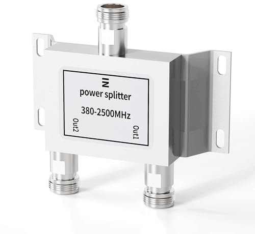 ANYCALL 50 Ohm N-Femmina Adattatore per Connettore Coassiale Splitter Coassiale 3 dB Da 2 Vie per il Ripetitore di Segnale per Telefoni Cellulari Amplificatore Antenna