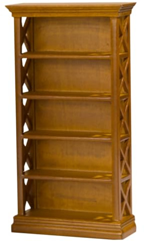 CIYODO Mini-Haus Bücherregal Aus Holz Miniatur-Regale Für Mini-hausdekor Mini-möbelset Mit Mini-Schrank Für Basteln