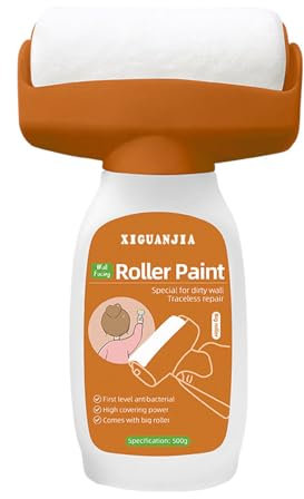 AUklOPVZZ Brosse à rouleau de couleur vive, résine Non toxique, sans jaunissement, avec une Pour bonne fluidité, rouleaux ABS pour décoration murale, pinceau