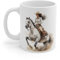 Mug Cavalière en Plein Galop – Tasse Céramique 325ml avec Design Western – Cadeau Passion Équitation et Aventure Mug Size 11oz