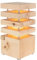HolzGlanz - LED-Zirbenlampe 12,5 x 12,5 x 26 cm - Schlafzimmer-Lampe aus Zirbenholz - Handgefertigt in Österreich