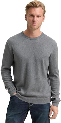 Tom Tailor Herren 1048015 Strickpullover mit Kaschmir-Anteil (1er Pack)