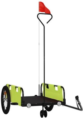 Fahrradanhänger aus Oxford-Gewebe & pulverbeschichtetem Eisen - Robust & wetterfest für Familien & Outdoor-Abenteuer