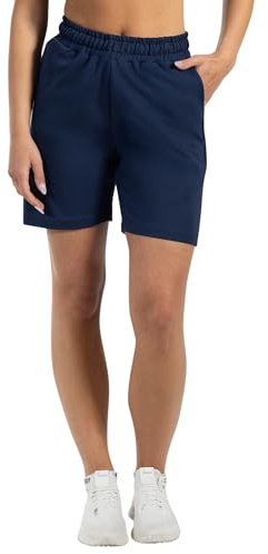 SMILODOX Shorts Damen Nurya, Bequeme Freizeithose mit elastischem Bund & seitlichen Eingrifftaschen, Sommer Hose weiches Material, ideal für Alltag, Homewear, Sport & entspannte Outfits