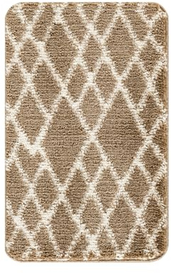 Paradise Door Mat – Soft, Machine Washable Dirt Trapper Rug - Rubber Backed Floor Mat -Heavy Duty Non Slip Doormats, Super Absorbent Front Door Mat, Entrance Rug (Beige, 50 X 80 cm)