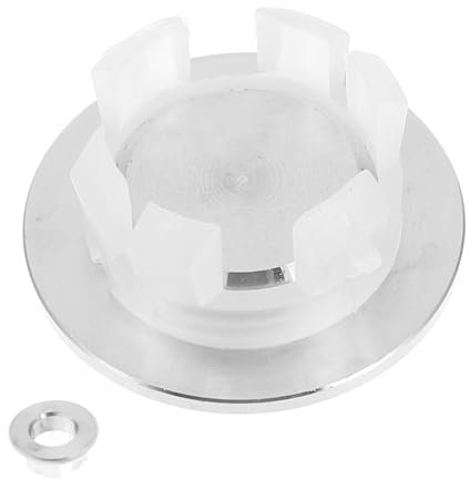HOMSFOU Bathroom Sink Overflow Ring Cover Sink Overflow Cap Stainless Steel Ceramic Wash Basin Easy Install