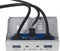 JMT 2 Puertos USB3.0 PC Soporte de Panel Frontal 3.5 Floppy Bay 19Pin a USB 3.0 Hub HD Audio Auricular Mic Conector con Cable para Escritorio (Blanco)