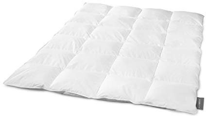 Traumnacht Komfort Daunendecke warm, 155 x 220 cm, 90% Daunen und 10% Federn, Öko-Tex zertifiziert, produziert nach deutschem Qualitätsstandard
