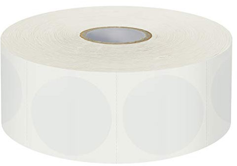 1500 Stücke 3,8 cm Runde Klare Transparente Waferversiegelung für Paket Umschlag Brief Aufkleber Etiketten Superpaket mit Perforationslinie in Rolle