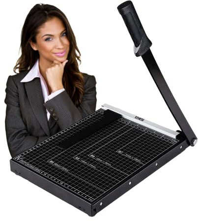Ediesi, Taglierina per Carta, A4, Professionale, Manuale, Massima Precisione, Cutter, 3 Colori disponibili (Nero)
