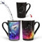 Mugkiss Tasse mit Sternbild, Waage, hitzebeständig, farbwechselnd, 340 ml, Gravur, Horoskop, Waage, Keramik, Kaffeetassen, Urlaub, Geburtstag, Geschenke für Sie und Ihn, September Oktober, magische