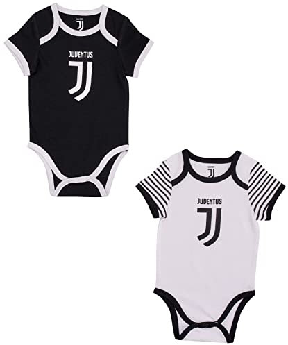 JUVENTUS Set mit 2 x Body Juve, offizielle Kollektion für Babys, Jungen, 12 Monate