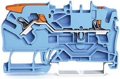 WAGO Kontakttechnik 2102-5204 Morsettiera, Blu, Numero di poli 2