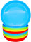Bloomsworld 16 Toddler Plastic Plates Set, Reusable, BPA Free, Kids Picnic and Party Tableware for Boys and Girls