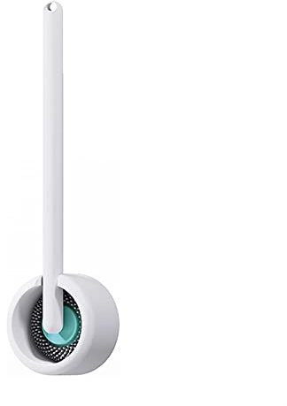 XTYPE Escobilla giratoria para inodoro con soporte de drenaje, escobilla de inodoro giratoria, herramienta de limpieza para accesorios de baño