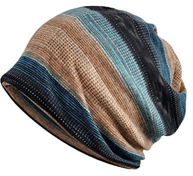 Unbekannt Damen Herren Winter Slouchy Strick Warme Mützen Schal Dual Purpose Strickmütze Gehörschutz Winddichte Mütze Bagger Mütze Jungen