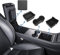 ShowEv für Tesla Model 3 Y Mittelkonsole Organizer Armlehne Aufbewahrungsbox Armlehne Versteckte Aufbewahrungsbox Mittelkonsolen Getränkehalter für Model 3 Y Zubehör (Schwarz,4 PCS)