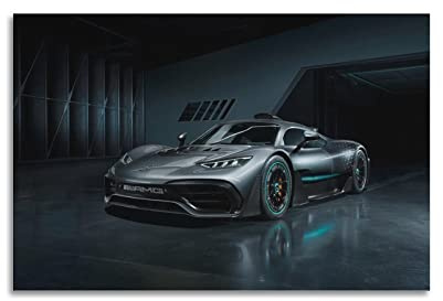 Supercar Poster für AMG Project One Sportauto, Rennauto, dekoratives Gemälde, Leinwand, Wand- und Kunstbild, Familien-Schlafzimmer, Dekoration, 50 x 75 cm