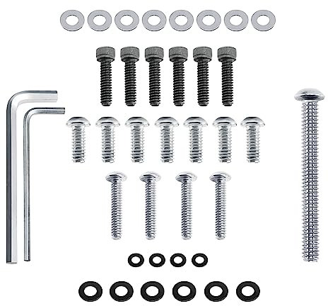 Eumti 18-teiliges Motorrad-Schrauben-Set für Innenverkleidung für Windschutzscheibe, Edelstahl, passend für Harley Touring Street Glide Electra Glide Road Glide Ultra Limited und Tri Glide Modelle