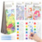 4 Stück Aquarell Malbuch Mit Wasserfarben, 48 Seiten, Separate Palette, Schnelles Malen Für Kinder 3-14 Jahre