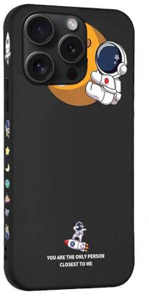 Hülle kompatibel mit iPhone 14 Pro Astronaut NASA Handy-Hülle Schwarz