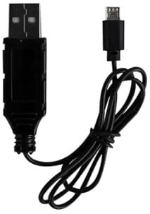 DAYUDDRICAR Drone 3.7V USB Charger Cable, for ZD5/ZD6/ZD8/X6 RC Drone Quadcopter Spare Part 3.7V Lipo Battery Charger Part Replacement for ZD5/ZD6/ZD8/X6 Drone Quadcopter Accessories (Color : 1PCS Ch