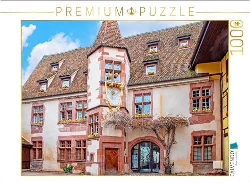 CALVENDO Puzzle Historischer Turm mit Sonnenuhr | 1000 Teile Lege-Größe 64 x 48 cm Foto-Puzzle für glückliche Stunden