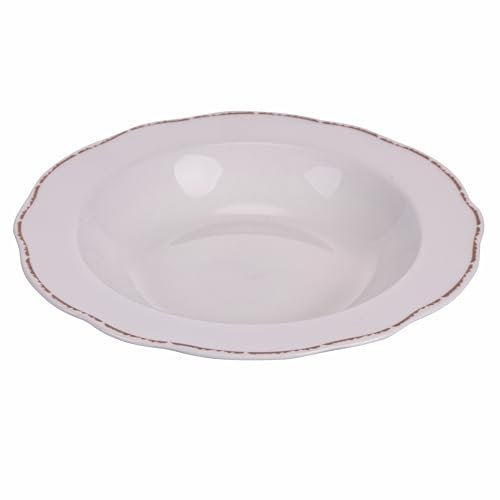 Set 6 Piatto fondo Chalet con bordo smerlato Ø 21,5 cm